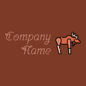 Moose on a Fire background - Animali & Cuccioli