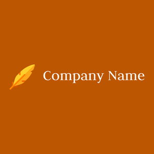 Feather pen logo on a Tenne (Tawny) background - Sommario