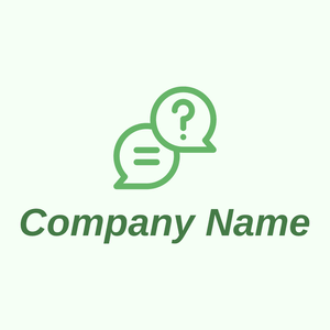 Question logo on a Honeydew background - Abstracto