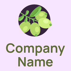 Olives logo on a Magnolia background - Agricoltura