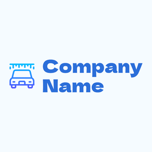 Car wash logo on a Blue background - Automóveis & Veículos