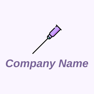 Needle logo on a Magnolia background - Medical & Farmacia