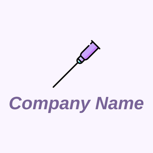 Needle logo on a Magnolia background - Hospital & Farmácia
