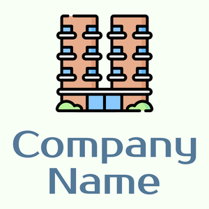 Apartments logo on a Honeydew background - Construção & Ferramentas
