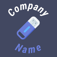 Flash drive logo on a Blue Zodiac background - Ordinateur
