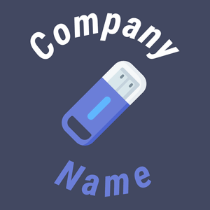 Flash drive logo on a Blue Zodiac background - Ordinateur