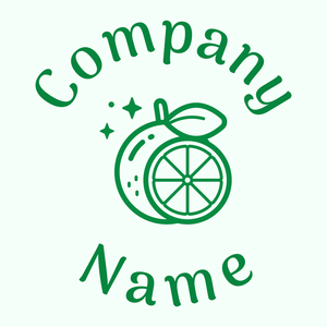 Orange logo on a Mint Cream background - Nourriture & Boisson
