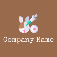 Experimentation logo on a Dark Tan background - Médicale & Pharmaceutique