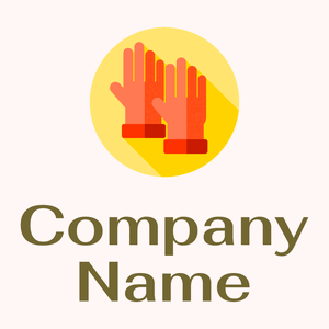 orange gloves logo on a pale background - Mode & Schönheit