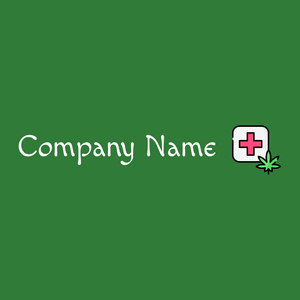 Cannabis logo on a Japanese Laurel background - Médicale & Pharmaceutique