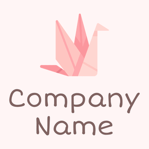Origami logo on a Snow background - Abstrato