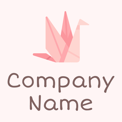 Origami logo on a Snow background - Abstracto