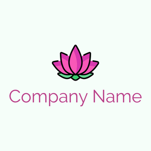 Lotus flower on a Mint Cream background - Religión