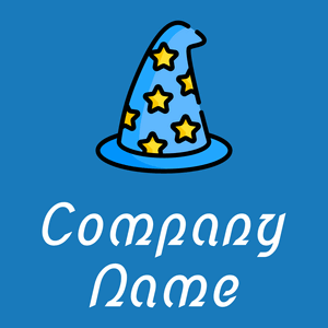 Wizard hat logo on a Denim background - Unterhaltung & Kunst