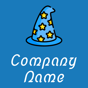 Wizard hat logo on a Denim background - Arte & Intrattenimento