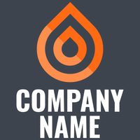 Orange logo drop of gasoline or petrol - Sommario