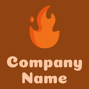 Fire on a Saddle Brown background - Sicherheit