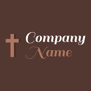 Crucifixion logo on a Espresso background - Religiosidade
