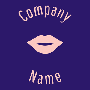 Mouth logo on a Midnight Blue background - Moda & Bellezza