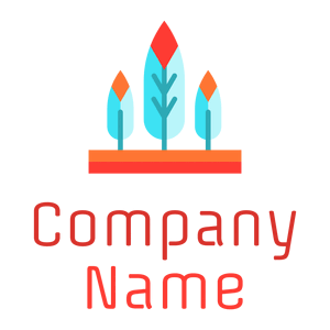 Tree feathers logo on a White background - Mode & Beauté