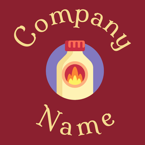 Lighter logo on a Mandarian Orange background - Abstrakt