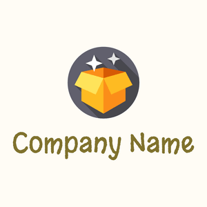 Magic box logo on a Floral White background - Abstrakt