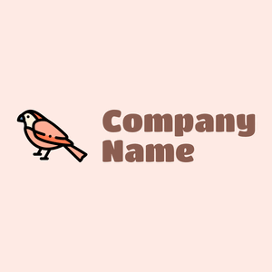 Sparrow logo on a Misty Rose background - Tiere & Haustiere