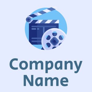 Cinema on a Alice Blue background - Entertainment & Kunst