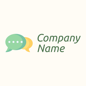 Bubbles Chat logo on a Floral White background - Empresa & Consultantes