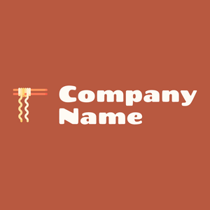 Instant noodles logo on a Flame Pea background - Cibo & Bevande