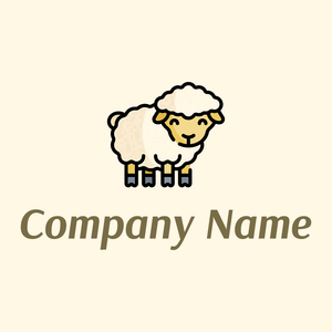 Sheep logo on a Corn Silk background - Landwirtschaft