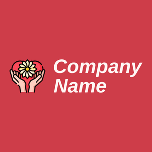 Compassion logo on a Mahogany background - Abstracto