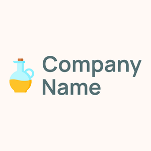 Olive oil logo on a Seashell background - Agricultura