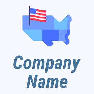 Usa on a Alice Blue background - Abstrait