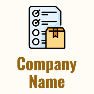 Logistics delivery logo on a Floral White background - Zakelijk & Consulting