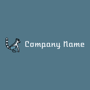 Lemur logo on a Wedgewood background - Reise & Hotel
