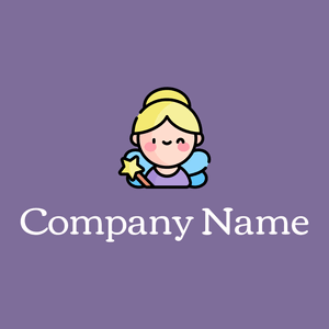 Fairy logo on a Deluge background - Abstrait