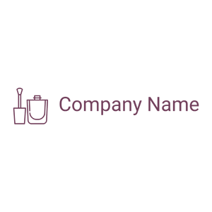 Nail polish logo on a White background - Abstrait
