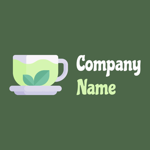 Green tea logo on a Tom Thumb background - Essen & Trinken