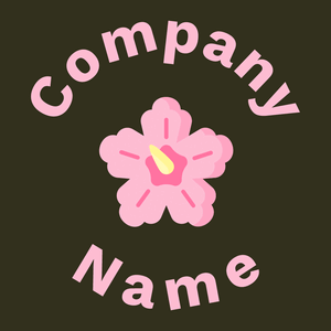 Hibiscus logo on a Mikado background - Floral