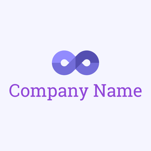 Infinity logo on a Ghost White background - Abstrato