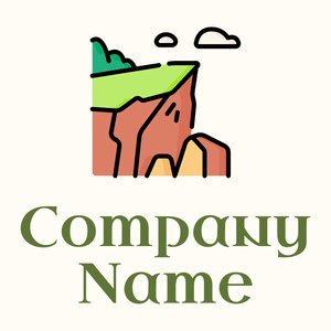 Cliff logo on a Floral White background - Ecologia & Ambiente