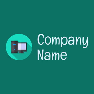 Computer logo on a Deep Sea background - Computadora