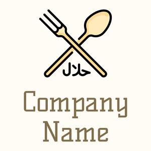 Halal logo on a Floral White background - Food & Drink