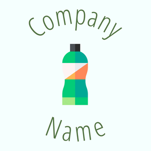 Energy drink logo on a Azure background - Comida & Bebida