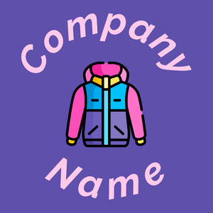 Jacket logo on a Blue Marguerite background - Mode & Beauté