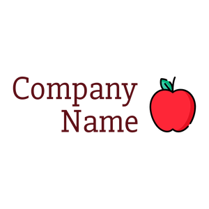 Red Orange Apple on a White background - Agricultura