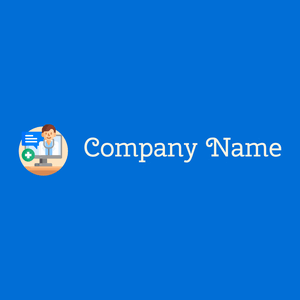 Consultation logo on a Navy Blue background - Médicale & Pharmaceutique