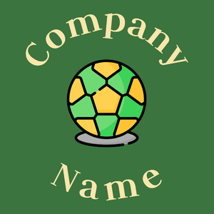 Football logo on a Green House background - Reise & Hotel