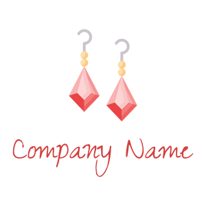 Earrings logo on a White background - Mode & Beauté